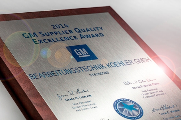 Quality Excellence Award 2014